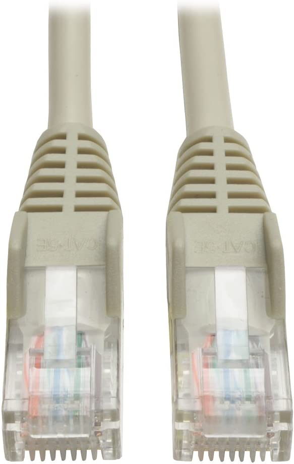 Tripp Lite Cat5e 350MHz Snagless Molded Patch Cable (RJ45 M/M) - Gray, 3-ft.(N001-003-GY) 3 Feet Gray