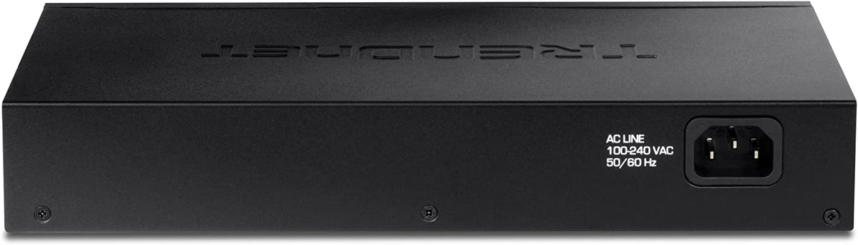 TRENDnet 24-Port Gigabit Desktop Switch, TEG-S25D, 24 x Gigabit RJ-45 Ports, 48Gbps Switching Capacity, Fanless Design, Metal Enclosure, Internal Power Supply, Lifetime Protection, Black
