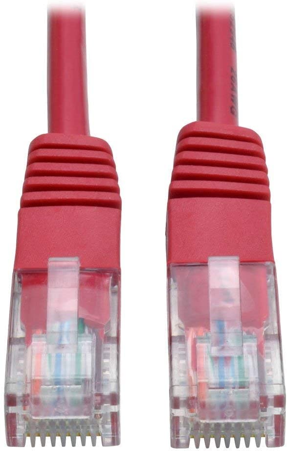 Tripp Lite Cat5e 350MHz Molded Patch Cable (RJ45 M/M) - Red, 14-ft.(N002-014-RD) 14 feet Red