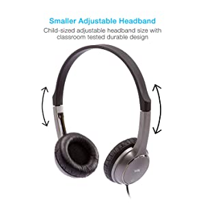 Cyberacoustics Cyber Acoustics Lightweight 3.5mm Stereo Headphones for Kids (ACM-7000) - Great for use with Tablets, Chromebooks, Laptops, PCs, & Macs 1 Unit
