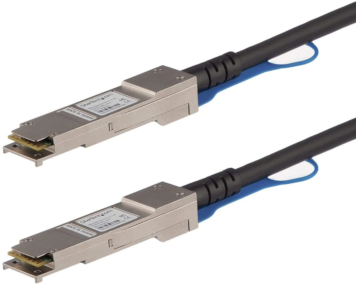 StarTech.com Juniper EX-QSFP-40GE-DAC-50CM Compatible 0.5m 40G QSFP+ to QSFP+ Direct Attach Cable Twinax - 40GbE QSFP+ Copper DAC 40 Gbps Low Power Passive Transceiver Module DAC (EXQSFP4050CM) 1.6' EX-QSFP-40GE