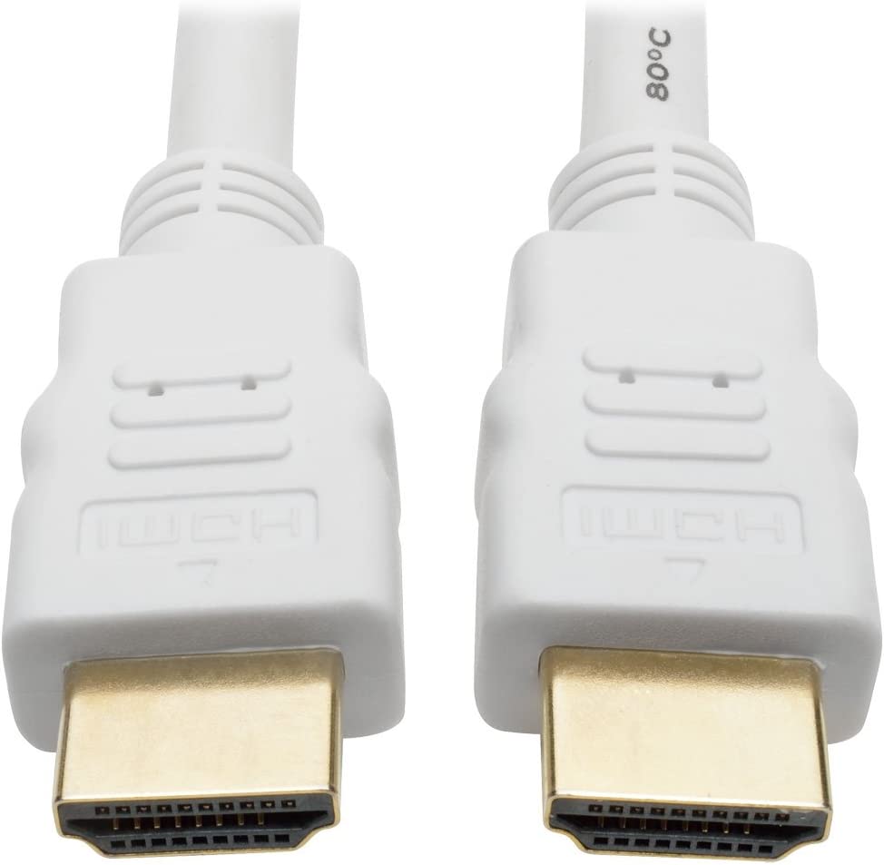 Tripp Lite P568-025-WH High Speed HDMI 4K Cable, Ultra HD Digital Video Audio 4K @ 30Hz M/M, 25', White 25 ft. White