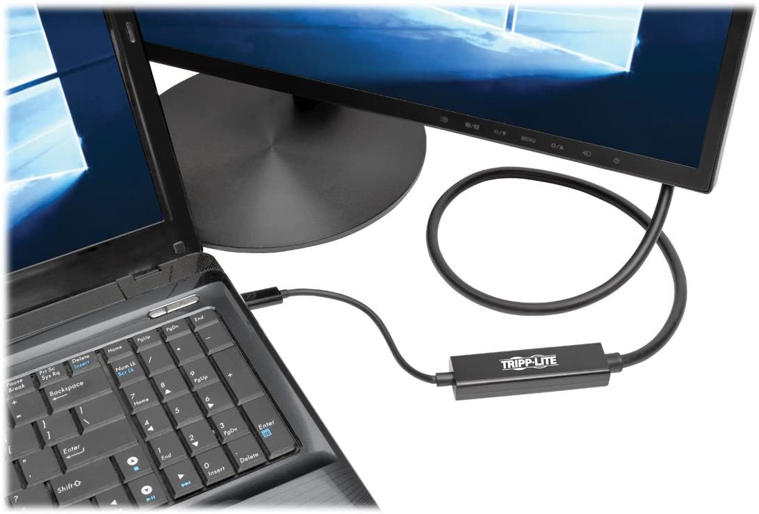 Tripp Lite U444-003-D USB C to Dvi Adapter Cable Converter 1080p M/M Thunderbolt 3 Compatible, USB Type C to Dvi, USB-C, USB Type-C 3' 3' 3ft. DVI