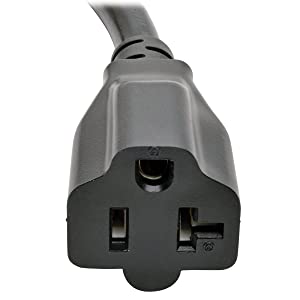 TRIPP LITE P046-06N-T 6" Heavy-Duty Power Adapter Cord, 20A, 12 AWG