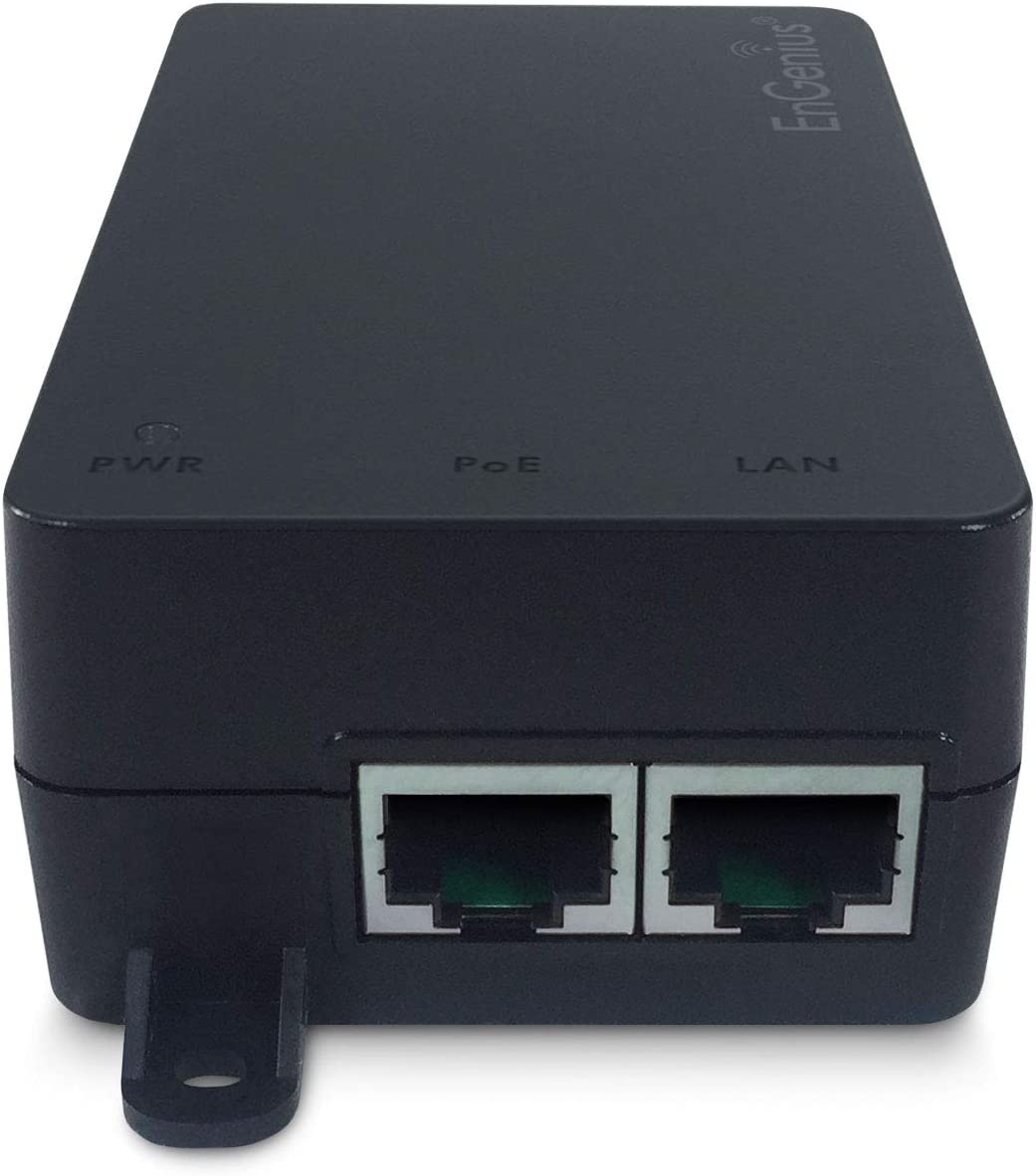 EnGenius Technologies 802.3at/af Gigabit PoE+ Injector Features up to 30 Watts of Output Power for Distances up to 100M, Plug-n-Play, Auto Detects Power (EPA5006GAT)