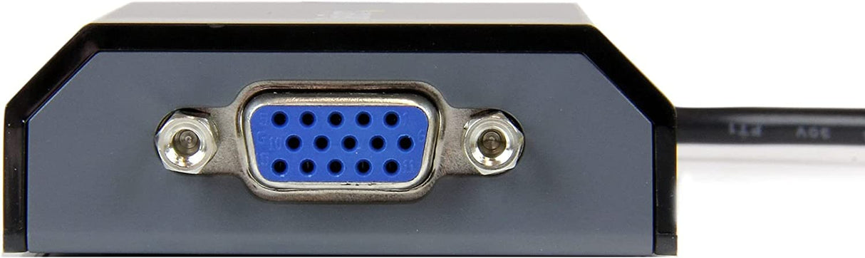 StarTech.com USB to VGA Adapter - 1920x1200 - External Video & Graphics Card - Dual Monitor - Supports Mac & Windows and Mirror & Extend Mode (USB2VGAPRO2),Black USB 2.0 to VGA (DL Certified)