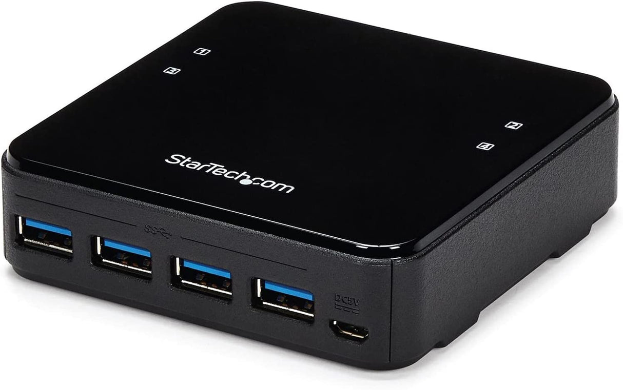 StarTech.com USB 3.0 Peripheral Sharing Switch - 4 USB 3.0 x 4 Computers - Mac / Windows / Linux - USB A/B Switch - USB Switch (HBS304A24A) 4 Computers – 4 Devices