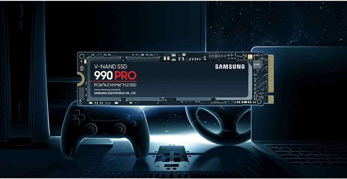 SAMSUNG 990 PRO SSD 1TB PCIe 4.0 M.2 Internal Solid State Hard Drive, Fastest Speed for Gaming, Heat Control, Direct Storage and Memory Expansion for Video Editing, Heavy Graphics, MZ-V9P1T0B/AM