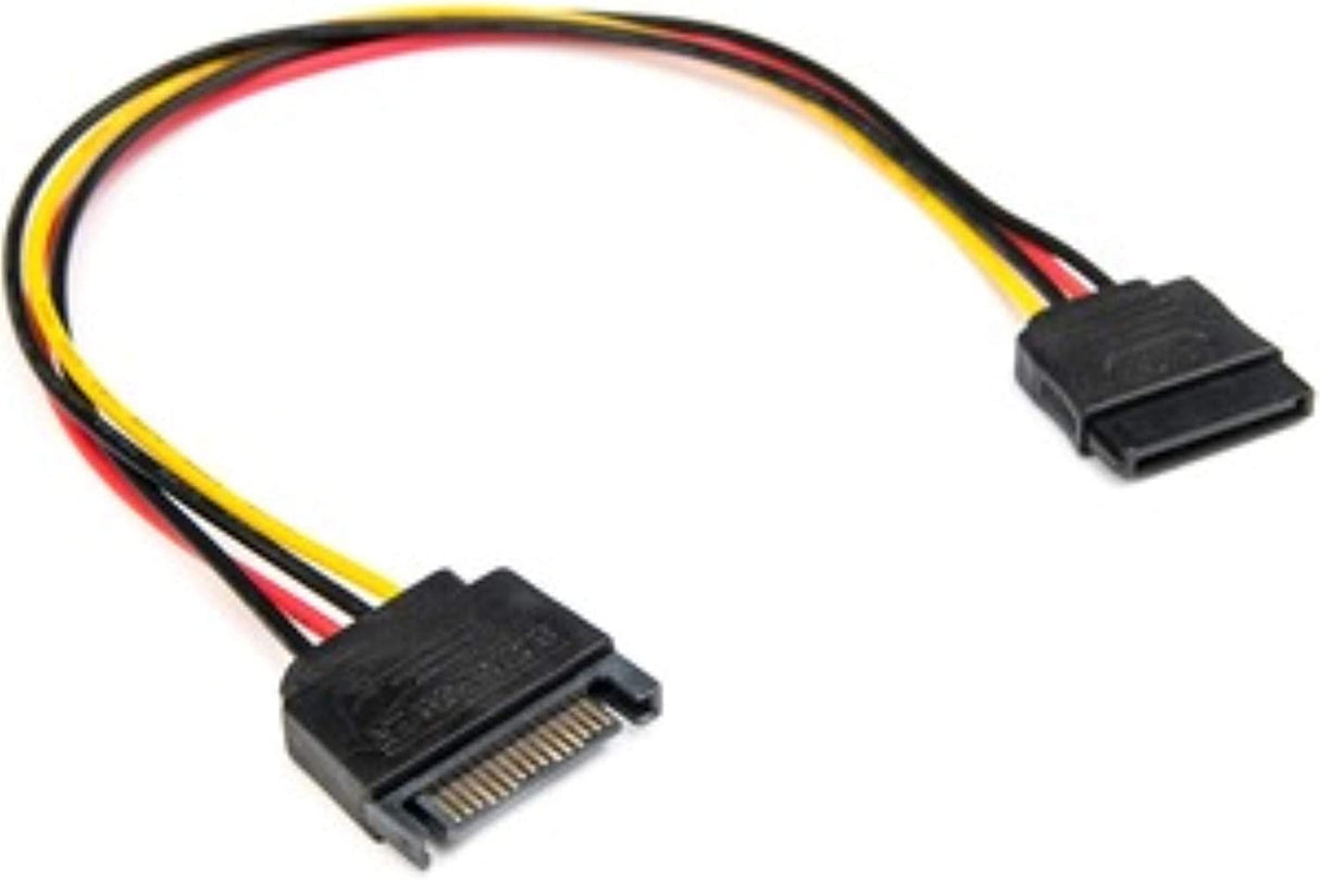 Rocstor Premium 12in 15 Pin SATA Power Extension Cable - 12in - SATA Cable 15 Pin SATA Power - SATA