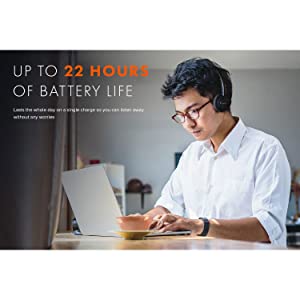 Creative Sound Blaster JAM V2 On-Ear Lightweight Bluetooth 5.0 Wireless Headphones with USB-C, aptX Low Latency, aptX HD, Multipoint Connectivity, Voice Detection and Noise Reduction, 22 Hours Battery Life Bluetooth 5.0 USB-C