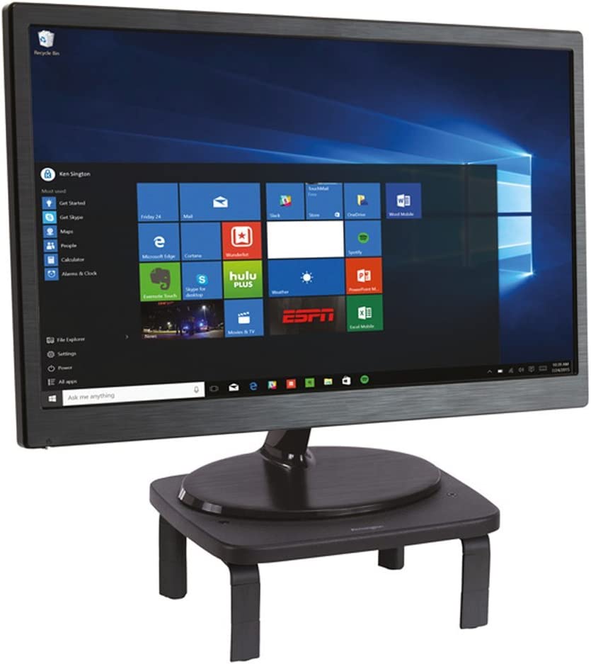Kensington SmartFit Monitor Stand for up to 21” Screens - Black (K52785WW)