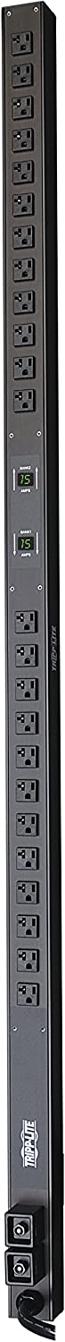 Tripp Lite Metered PDU, 30A, 24 Outlets (5-15/20R), 120V, L5-30P, 10 ft. Cord, 0U Vertical Rack-Mount Power (PDUMV30)