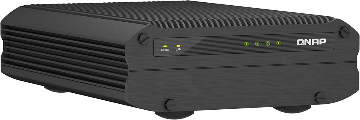 QNAP TS-i410X-8G-US 4 Bay High-Speed fanless Industrial NAS with dual-10GBe, Intel Atom CPU, 8GB DDR4 Memory and 2.5GbE (2.5G/1G/100M) Network Connectivity (Diskless)