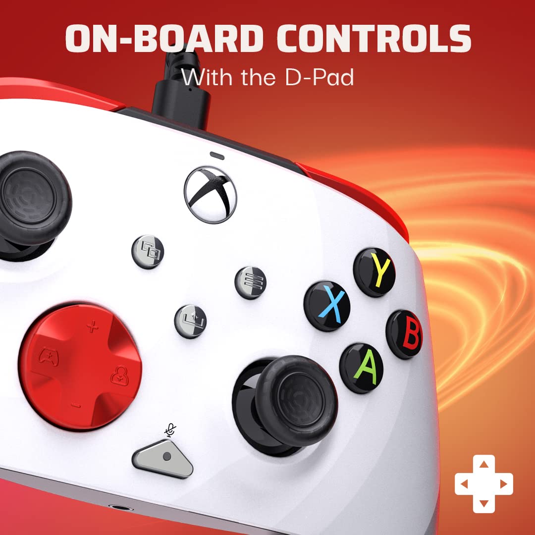 PDP REMATCH Advanced Wired Controller for Xbox Series X|S, Xbox One, Windows 10/11 - Radial White