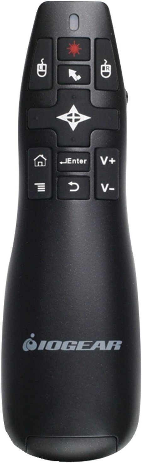 IOGEAR Red Point Pro 2.4GHz Gyroscopic Presentation Mouse with Laser Pointer, GME430R