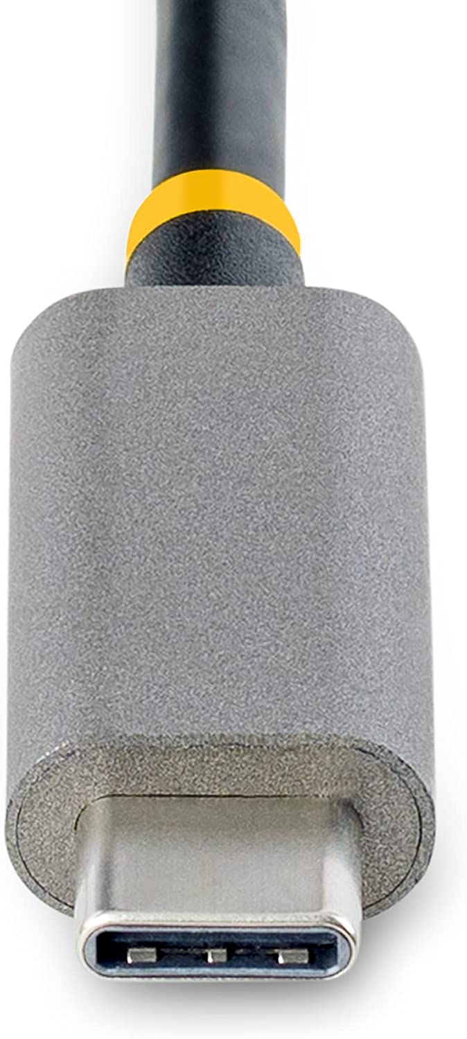 StarTech.com 3-Port USB-C Hub with Ethernet - 3X USB-A - Gigabit Ethernet - USB 3.0 5Gbps - Bus-Powered - 1ft/30cm Long USB Type-C Host Cable - GbE - Portable USB-C to USB-A Splitter (HB30C3A1GEA2)