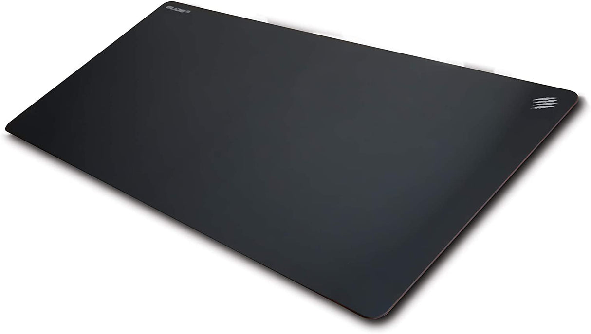 Mad Catz The Authentic G.L.I.D.E. 38 High Performance Gaming Mouse Pad Water Resistant Gaming Surface With Heat Bonded Edges And Non-Slip Silicone Base 35.4 x 15.7 in, Black Large (0.1" x 35.4" x 15.7")