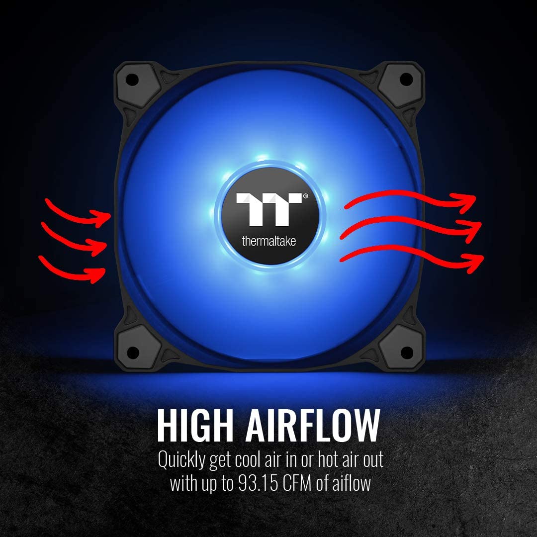 Thermaltake 140mm Pure A14 PWN Case Fan (Single Pack)-Blue CL-F110-PL14BU-B Blue 140mm