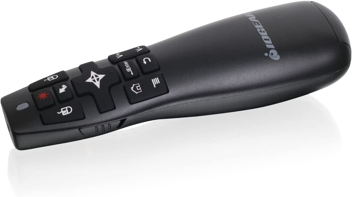 IOGEAR Red Point Pro 2.4GHz Gyroscopic Presentation Mouse with Laser Pointer, GME430R