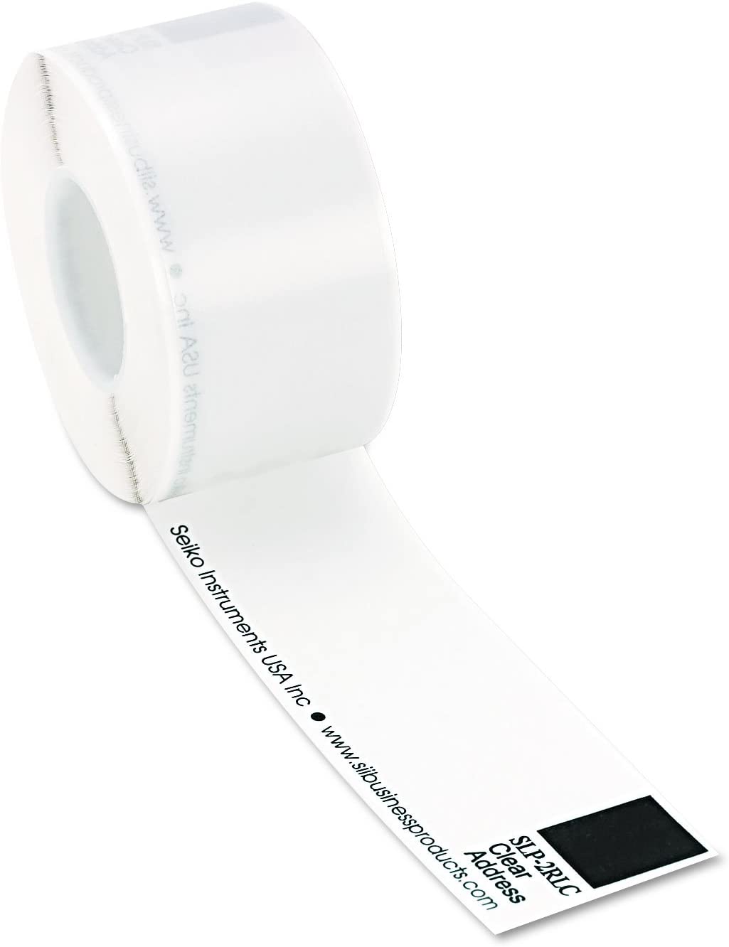 Seiko SLP2RLC - Self-Adhesive Address Labels,1-1/8 x 3-1/2, Clear, 260/Box