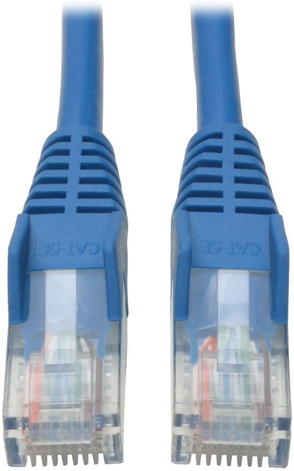 Tripp Lite Cat5e 350MHz Snagless Molded Patch Cable (RJ45 M/M) - Blue, 3-ft.(N001-003-BL) 3 Feet Blue