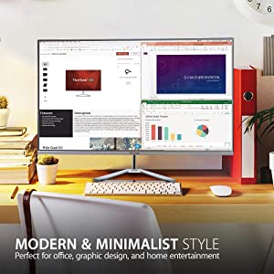 ViewSonic 32 Inch 1080p Widescreen IPS Monitor with Ultra-Thin Bezels, Screen Split Capability HDMI and DisplayPort (VX3276-MHD) 32-Inch 1080p