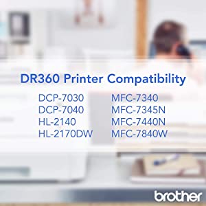 Brother DR360 Drum Unit - Retail Packaging