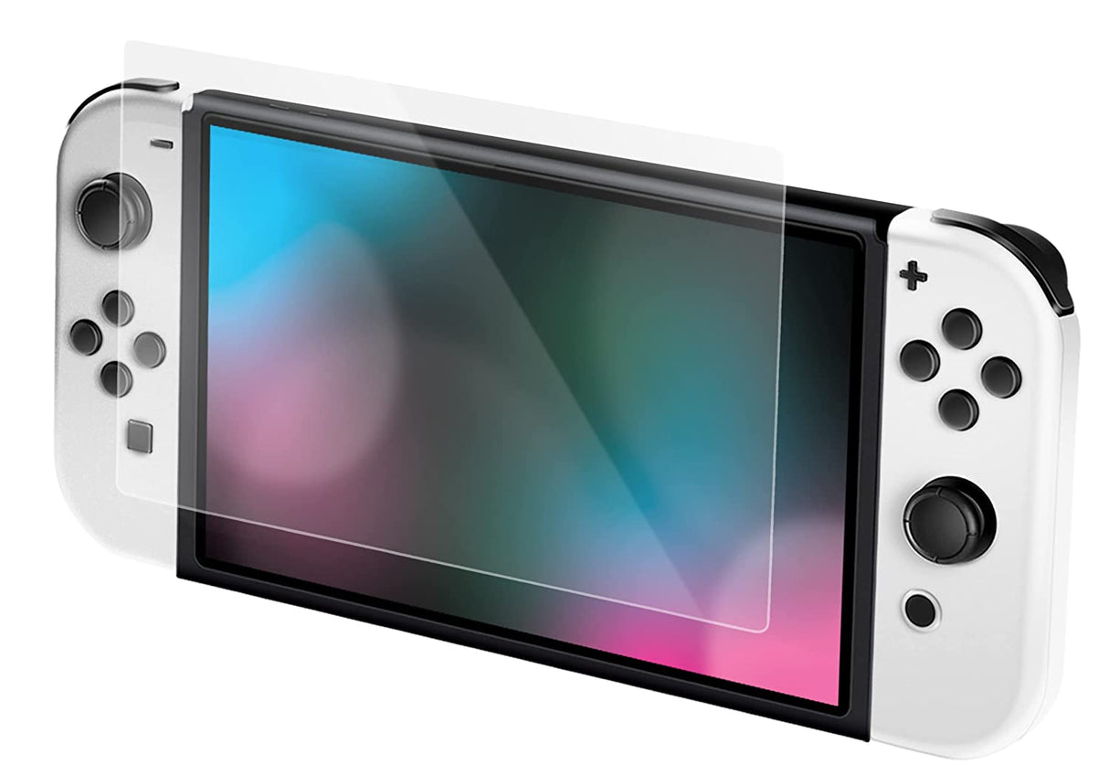 Bionik Screen Protector For Nintendo Switch (OLED): Tempered Glass, 9H Surface Hardness, Scratch Resistant Switch OLED