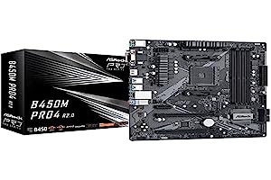 ASROCK B450M PRO4 R2.0 Socket AM4/ AMD B450/ DDR4/ SATA3&USB3.2/ M.2/ Micro ATX Motherboard