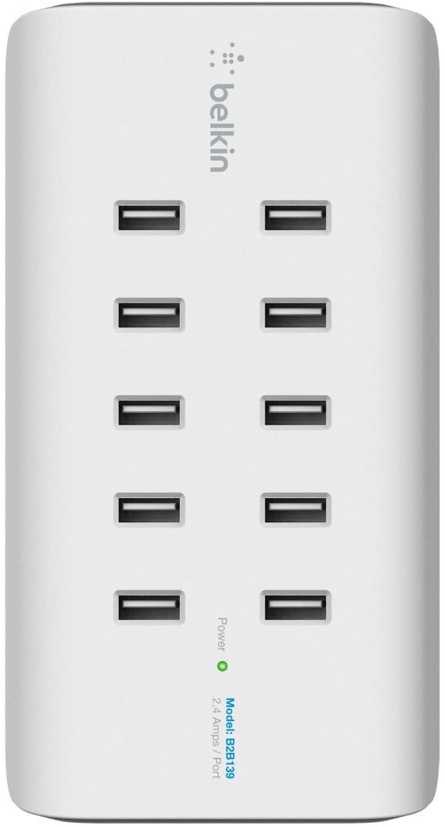Belkin RockStar 10-Port USB Charging Station Power Strip (2.4 Amp per Port)