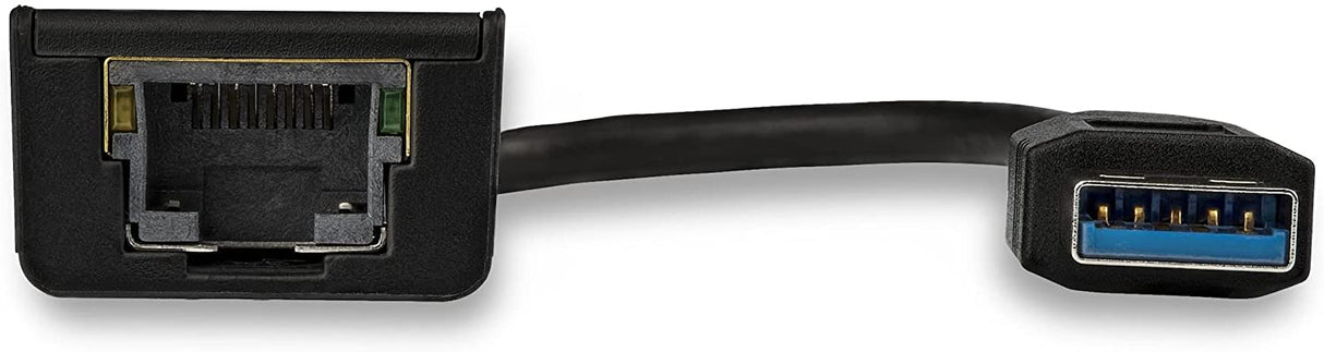 StarTech.com USB 3.0 to Gigabit Ethernet Adapter - 10/100/1000 NIC Network Adapter - USB 3.0 Laptop to RJ45 LAN (USB31000S) Black