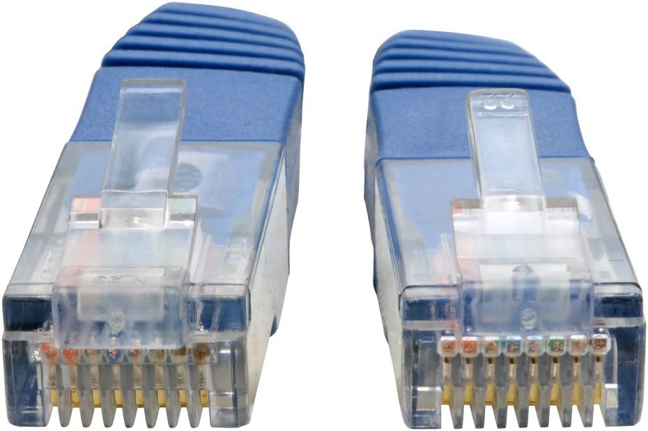 Tripp Lite Cat5 Cat5e Molded Patch Cable 350Mhz UTP Blue RJ45 M/M 12ft 12' (N002-012-BL)