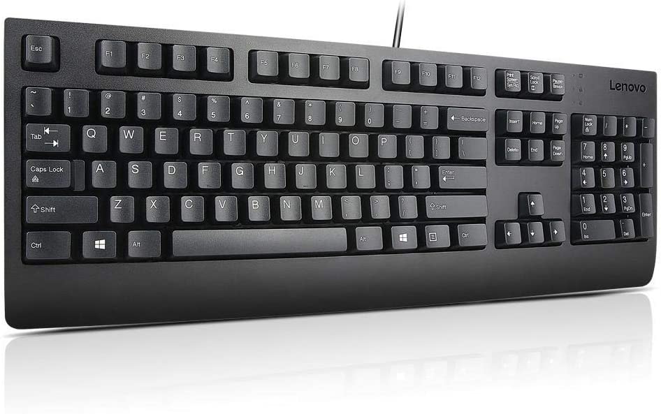 Lenovo Keyboard - USB - Canadian French (445) - Black - for ThinkBook 14; ThinkCentre M90; ThinkPad P1 (2nd Gen); P43; P53; P73; X1 Extreme (2nd Gen)