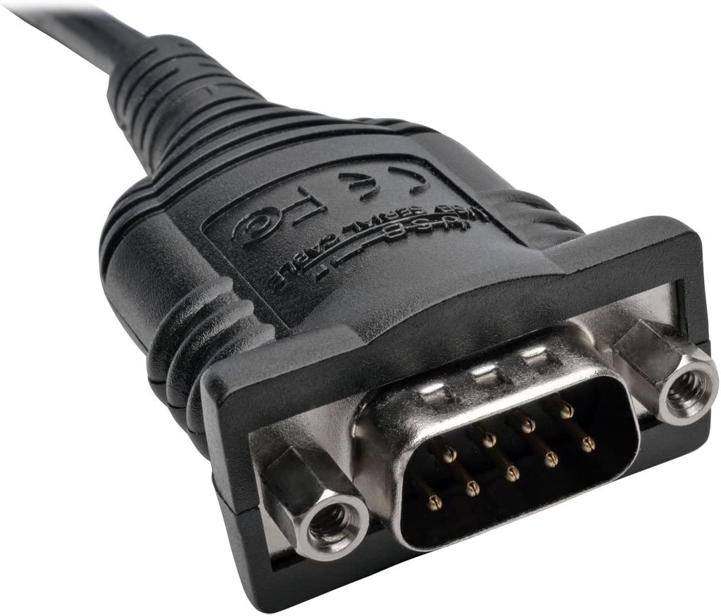 Tripp Lite 6ft 2-Port USB to DB9/ RS 232 Serial Adapter Cable FTDI, COM Retention M/M 6' (U209-006-2) USB-A to 2x DB9 (M/M)