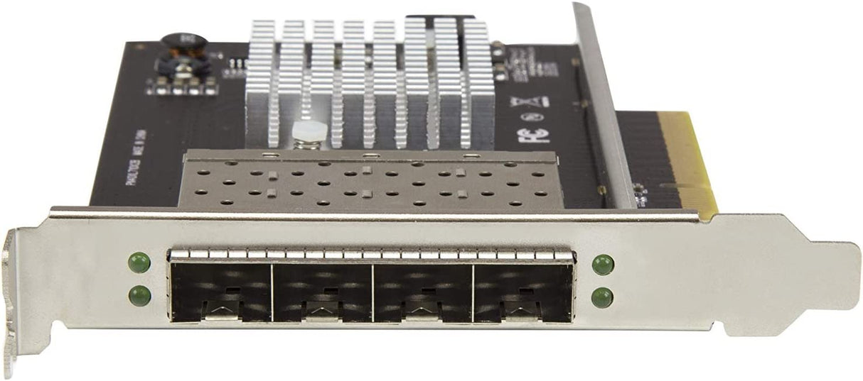 StarTech.com Quad Port 10G SFP+ Network Card - Intel XL710 Open SFP+ Converged Adapter - PCIe 10 Gigabit Ethernet Server NIC - 10GbE Fiber Optic LAN Card - Dell PowerEdge HPE ProLiant (PEX10GSFP4I) 4 PORT