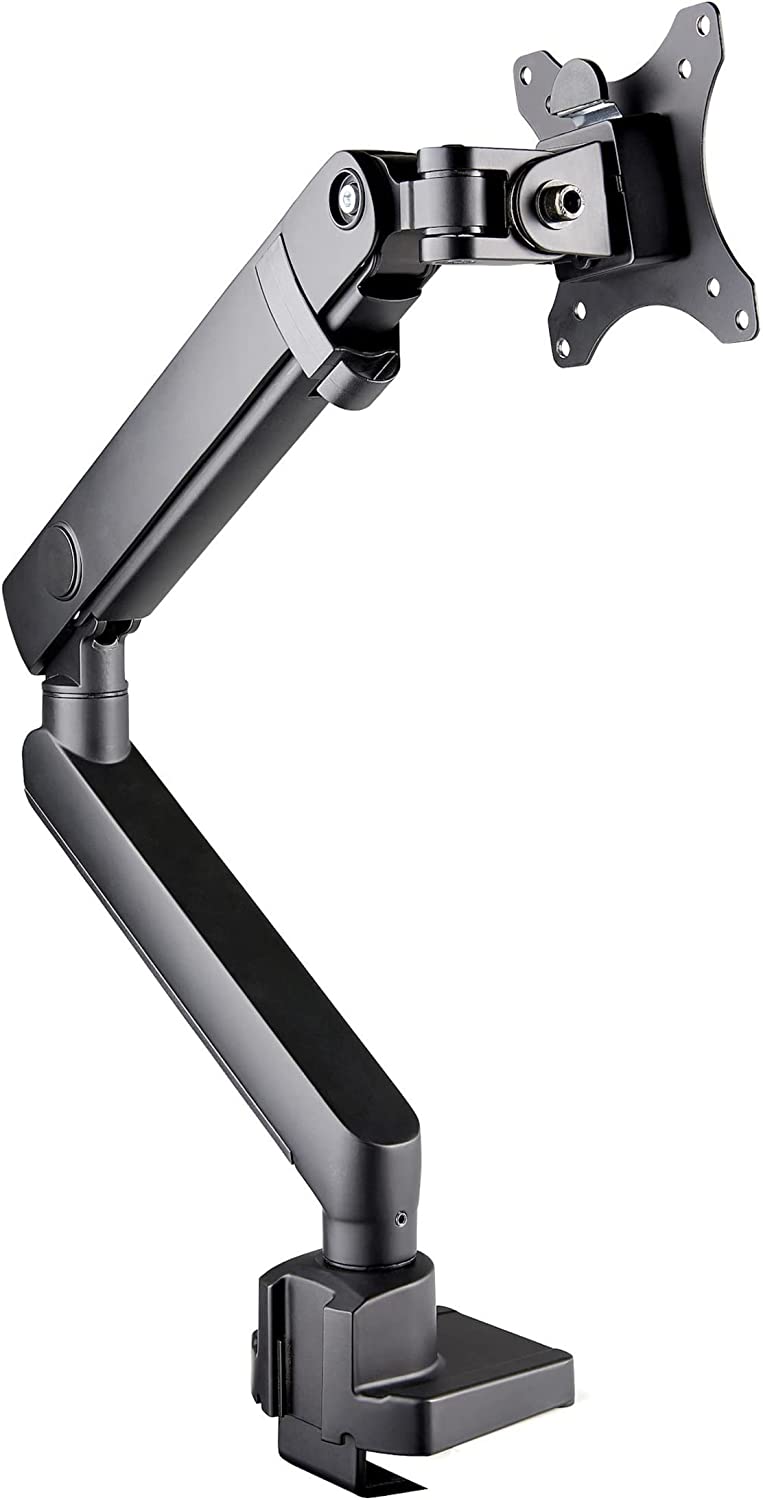 StarTech.com Desk Mount Monitor Arm with 2X USB 3.0 Ports - Slim Full Motion Adjustable Single Monitor VESA Mount up to 8kg Display - Ergonomic Articulating Arm - Desk Clamp/Grommet (ARMSLIM2USB3)