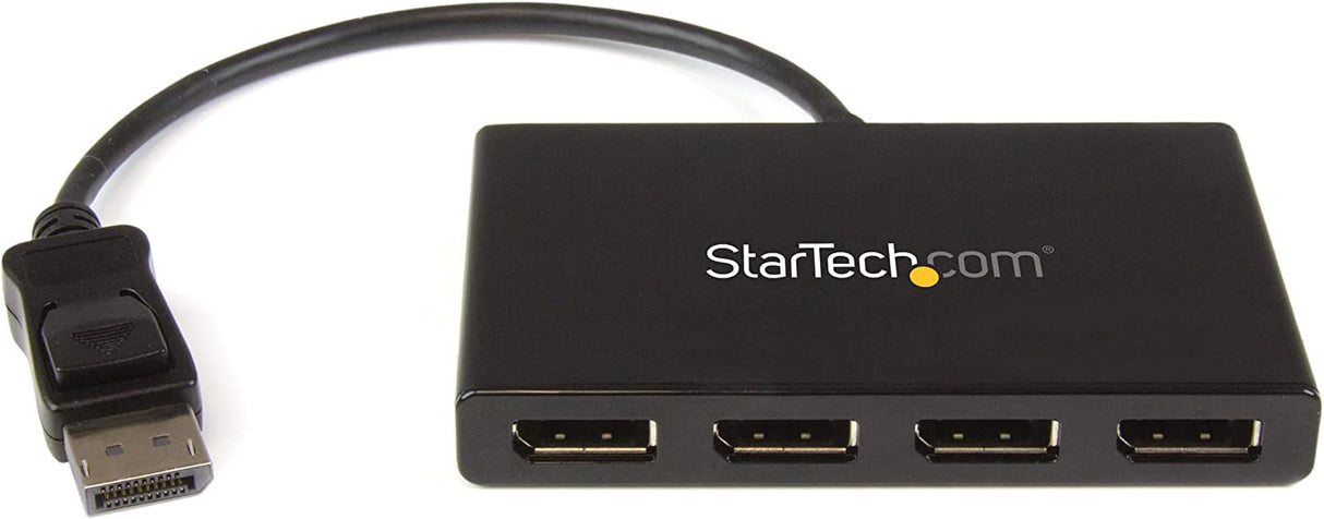 StarTech.com 4-Port Multi Monitor Adapter - DisplayPort 1.2 MST Hub - 4X 1080p - DisplayPort Video Splitter for Extended Desktop Mode on Windows PCs Only - DP to Quad DP Monitors (MSTDP124DP)