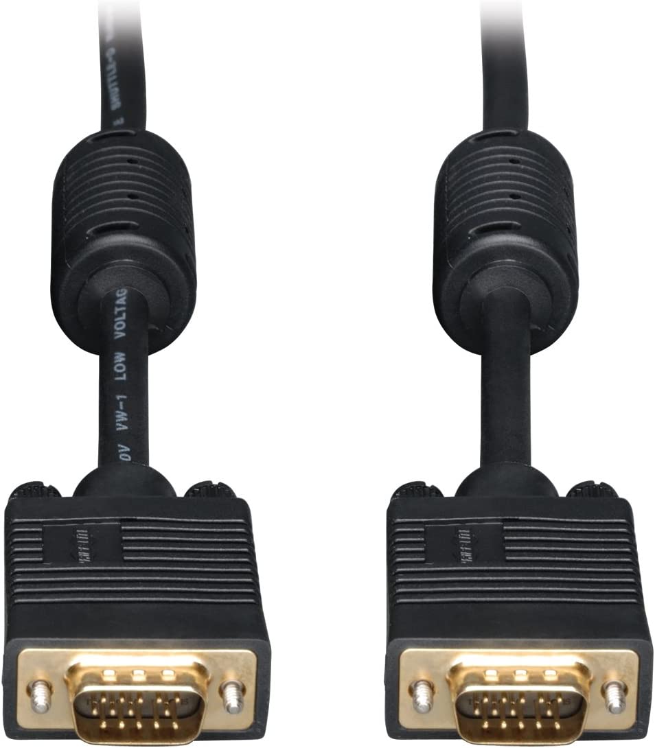 Tripp Lite VGA Coax Monitor Cable, High Resolution cable with RGB coax (HD15 M/M) 25-ft.(P502-025) 25-feet