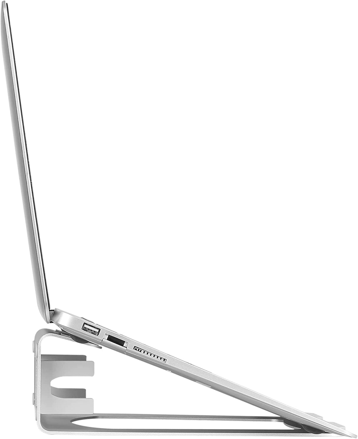 Startech Laptop Stand - 2-in-1 Laptop Riser Stand or Vertical Stand - Ideal for Ultrabooks & MacBook Pro/Air - Ergonomic Angled Notebook Holder for Office Desk - Silver, Aluminum (LTSTND2IN1)