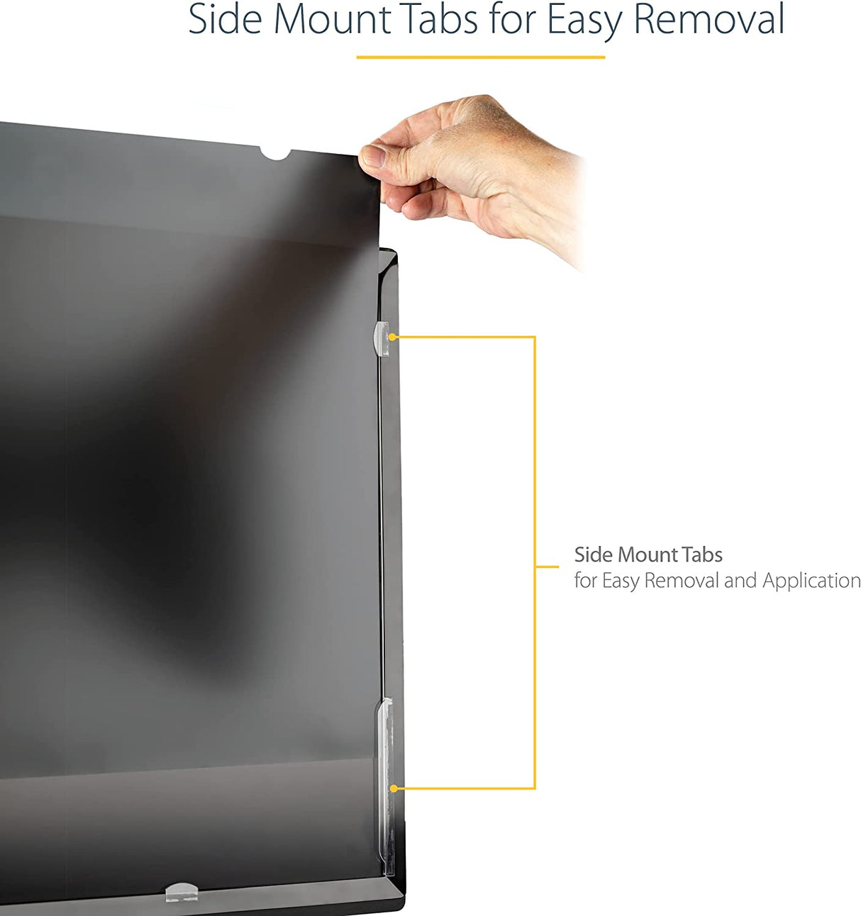 StarTech.com Monitor Privacy Screen for 24" Display - Computer Screen Security Filter - Blue Light Reducing Screen Protector Film - 16:10 Widescreen - Matte/Glossy - +/-30 Degree (PRIVACY-SCREEN-24MB) 16:10 24"