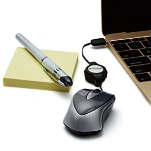Verbatim USB-C Mini Optical Travel Mouse - Black
