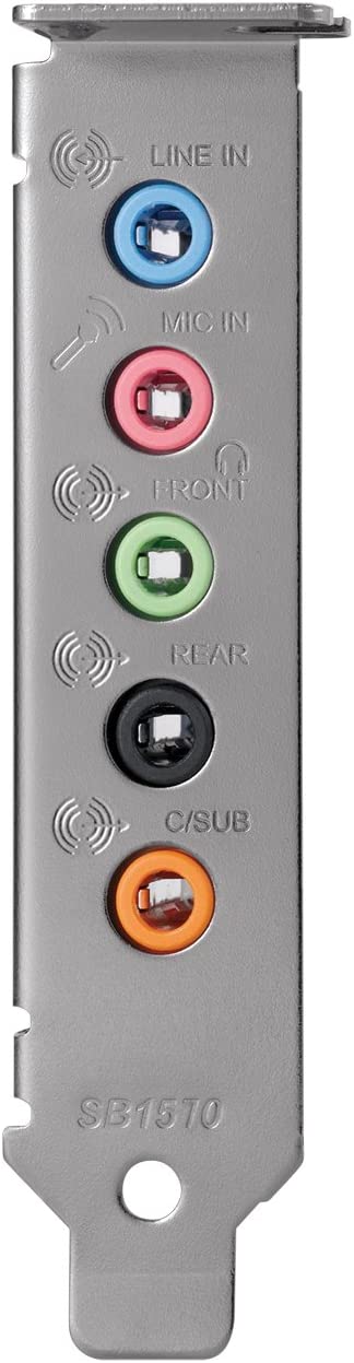 Creative Sound Blaster Audigy FX PCIe 5.1 Sound Card with High Performance Headphone Amp 5.1 Channel Surround Sound