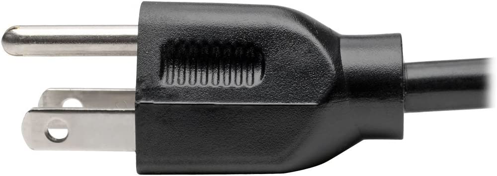 Tripp Lite Computer Power Cord, 13A, 16AWG (NEMA 5-15P to IEC-320-C13) 2-ft.(P006-002-13A) Black 2ft. 13A Power Cord