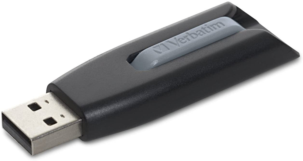 Verbatim 8GB USB 3.0 Store 'n' Go V3 Flash Drive - Cap-Less & PC / Mac Compatible - Gray