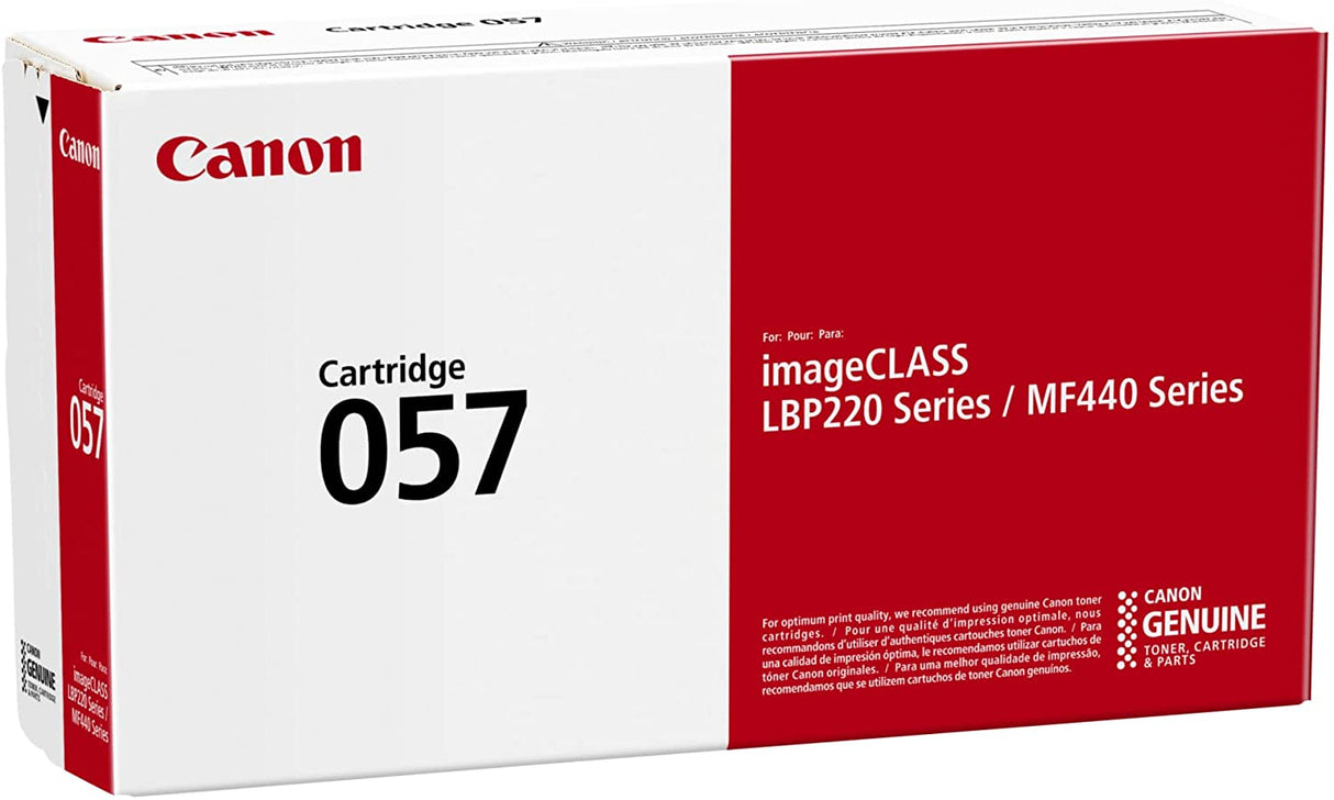 Canon® 057 Black Toner Cartridge, 3009C001 Standard