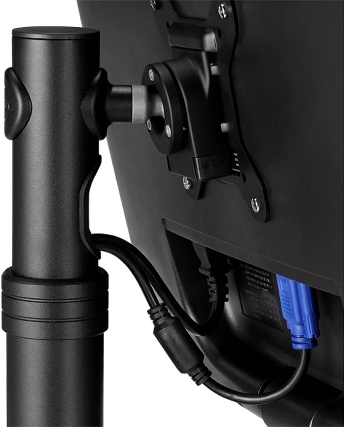 Atdec SD-POS-HA Height Adjustable POS Mount with Advanced Security Features and 75x75/100x100 VESA Support for Displays up to 44-Pound, Black