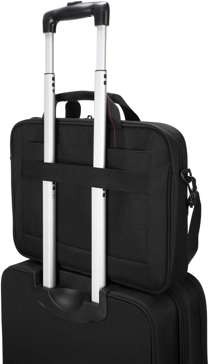 Targus Laptop Bag — Black 15.6" Classic Slim Briefcase Messenger Bag, Spacious, Ergonomic, Foam Padded Laptop Case for Devices Up To 16" (TCT027US) Shoulder Bag 16 inch