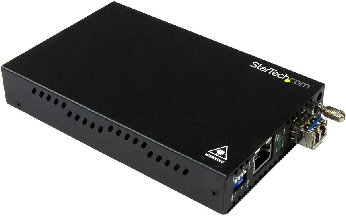 StarTech.com Singlemode (SM) LC Fiber Media Converter for 1Gbe Network - 10km - Gigabit Ethernet - 1310nm - with SFP Transceiver (ET91000SM10) 10km | Gigabit Converter