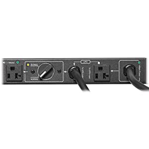 Tripp Lite PDU Hot Swap with Manual Bypass 15A 6 5-20R 2 5-20P Inputs 1URM (PDUB201U)