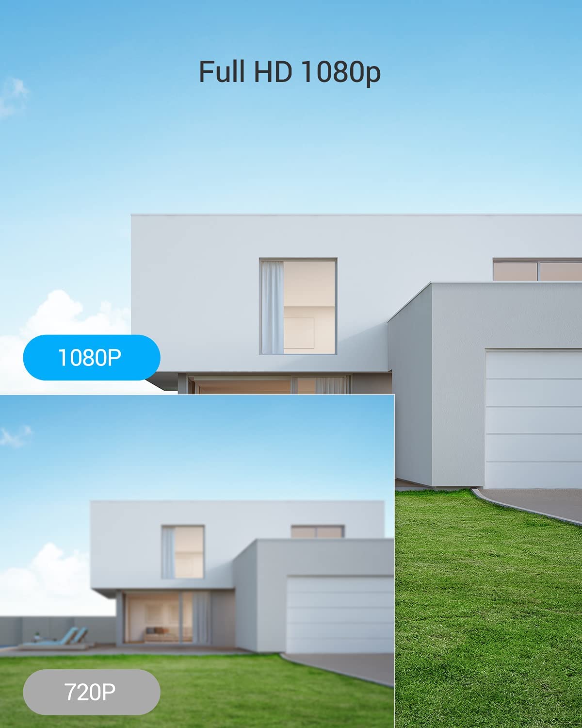 EZVIZ Security Camera Outdoor, 1080P WiFi Camera with Motion Alert, 100ft Night Vision and IP67 Waterproof, Compatible with Alexa Google Home | C3TN C3TN-1080P